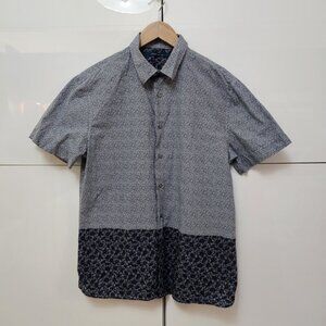 Perry Ellis Gallaxy Short Sleeve Button Down
